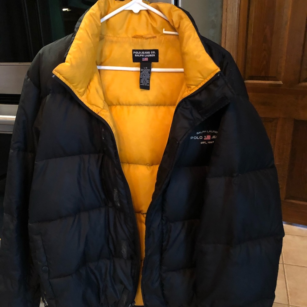 Mens Polo down filled ski coat